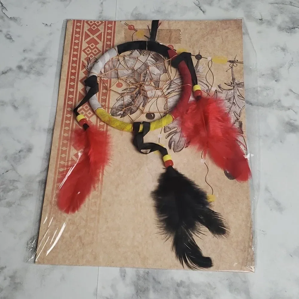 Red, Black, and Yellow Dream Catcher‎